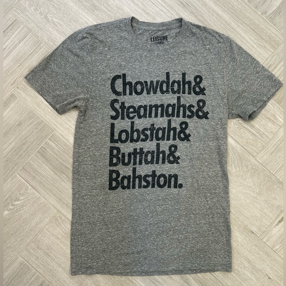 Leisure Lounge Boston Men's Grey T-Shirt Size Small